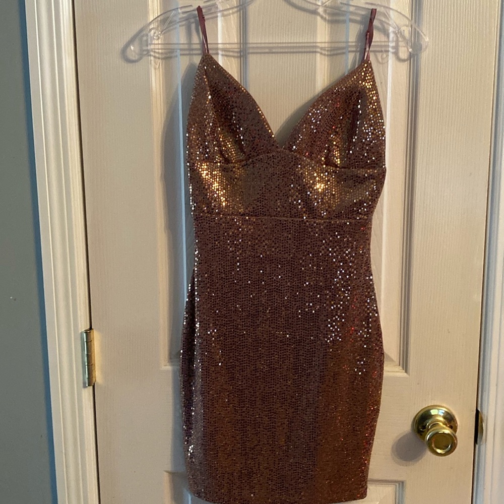 Gold sparkle dress, never worn
